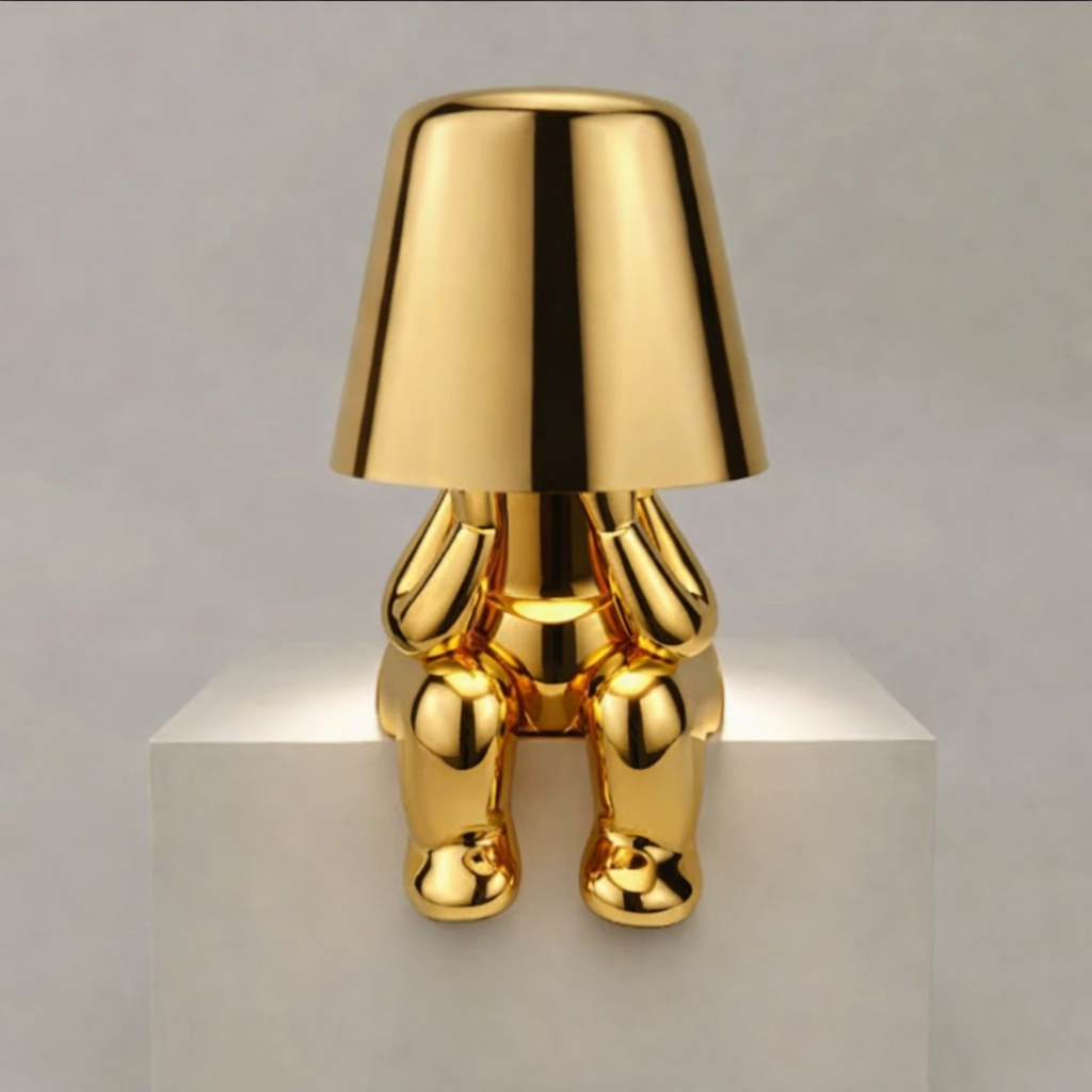 Lampe de Chevet Design – Petit Bonhomme, Sculpture Lumineuse