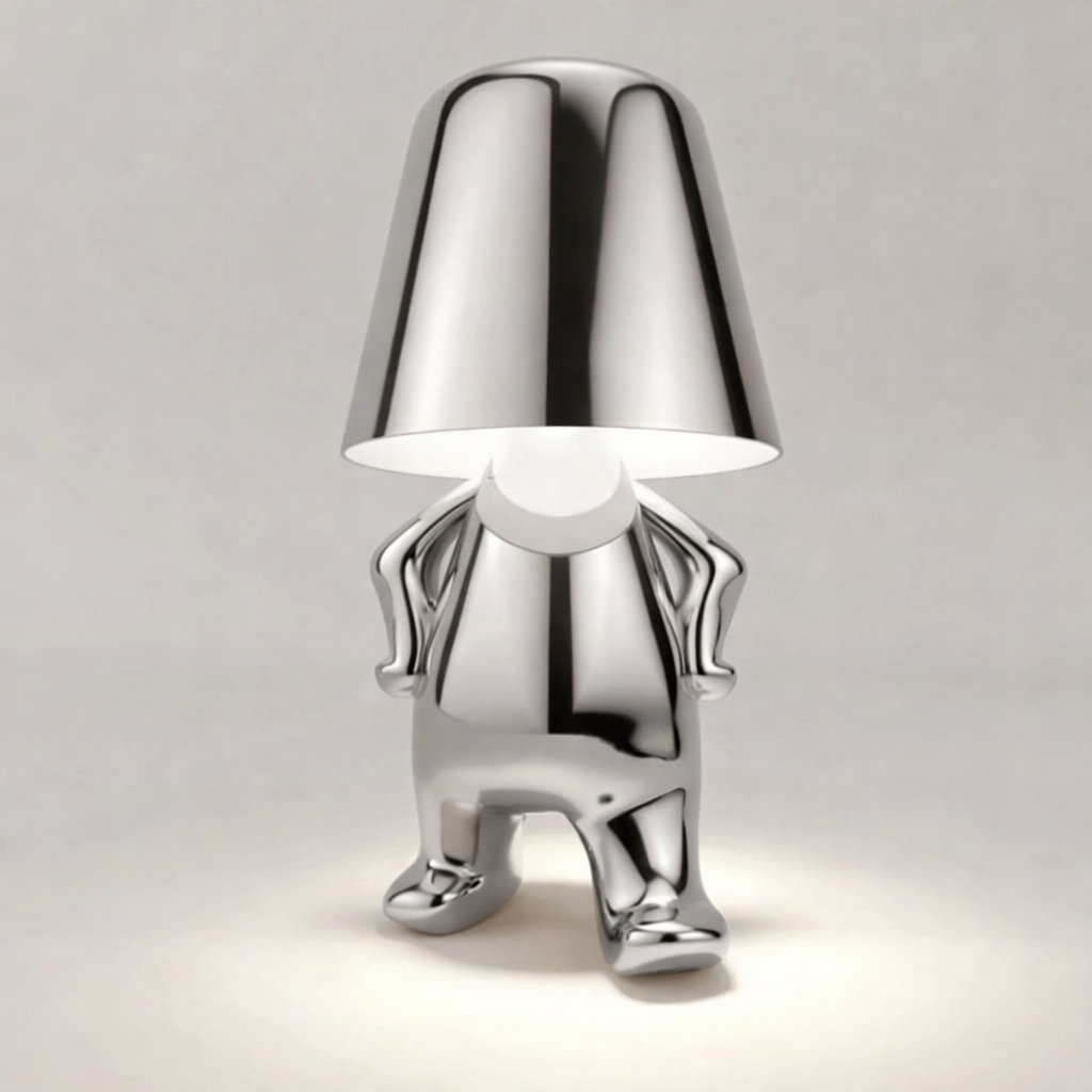 Lampe de Chevet Design – Petit Bonhomme, Sculpture Lumineuse