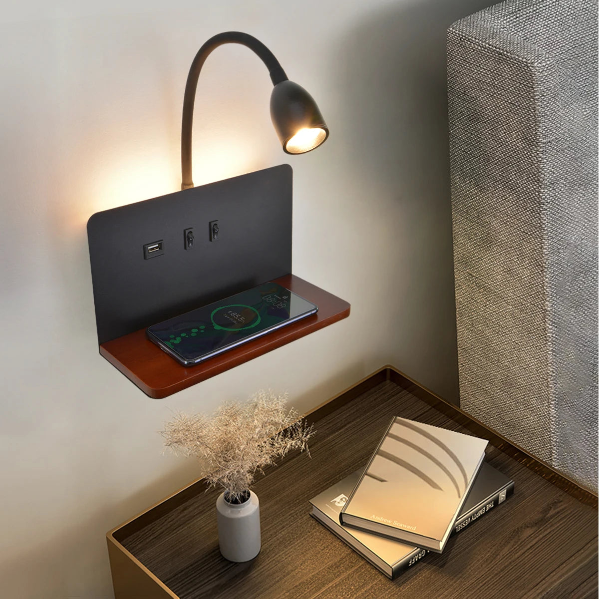Lampe mural Noir 