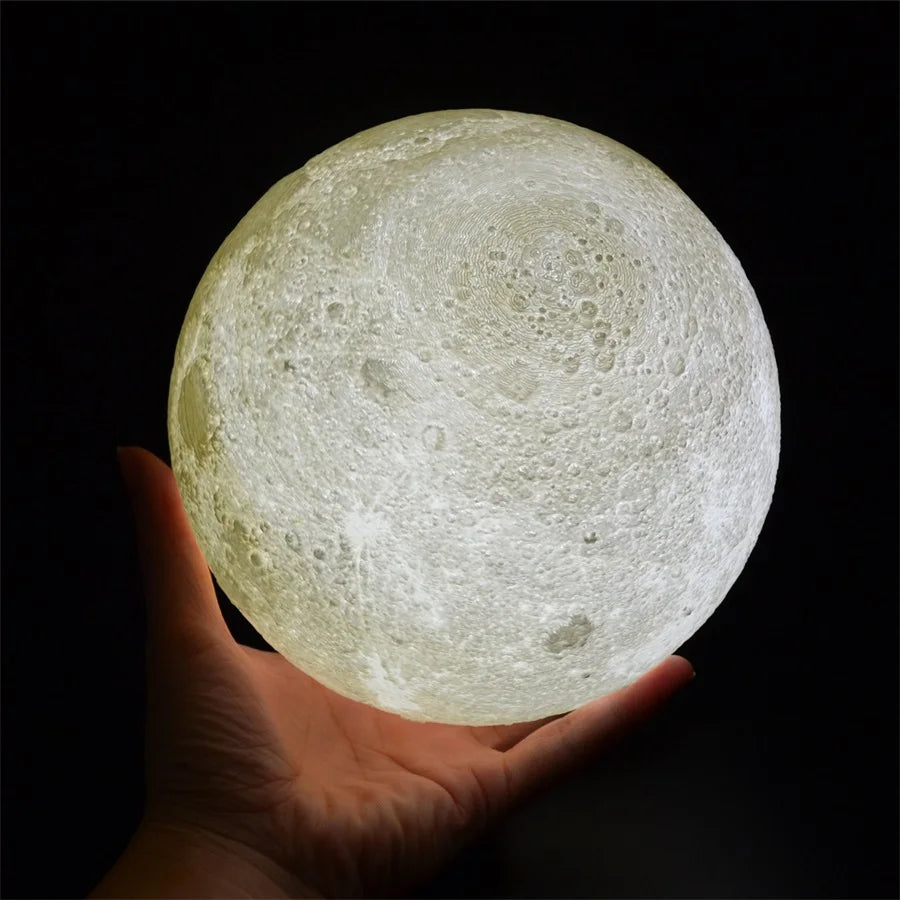 Lampe Lune 3D 16 Couleurs – Veilleuse LED Rechargeable